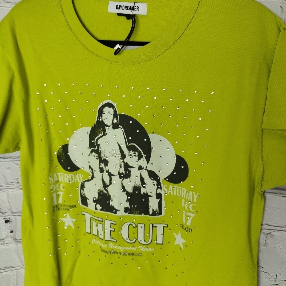 Daydreamer Band Tee The Cut Rhinestone Bling Bling Graphic Tee T-Shirt Large NWT - Picture 3 of 8